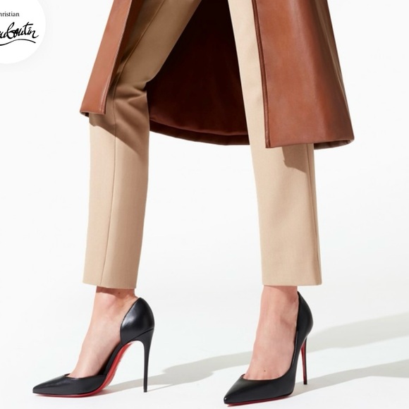 Christian Louboutin Shoes - Christian Louboutin Black Iriza half-d’Orsay pump size 41